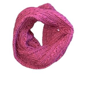 Red Camel Burgundy wine color knit infinity scarf
